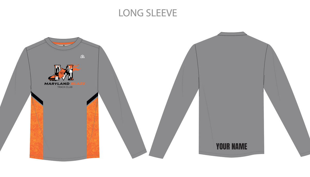 Maryland Blaze - Men Long Sleeve - Grey (543) - TrackBarn