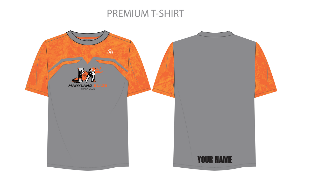 Maryland Blaze - Men T-Shirt - Grey (546) - TrackBarn