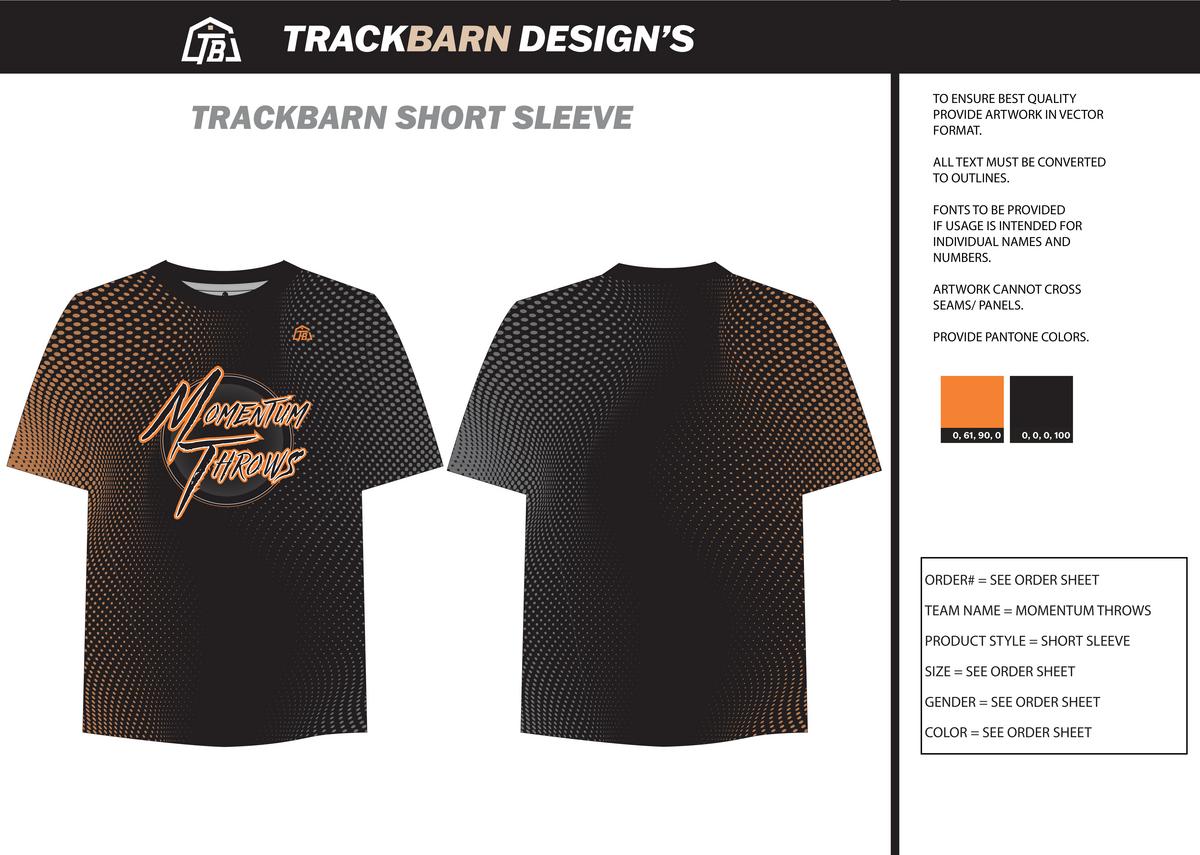Momentum Throws - Women Performance T-Shirt - Black - TrackBarn
