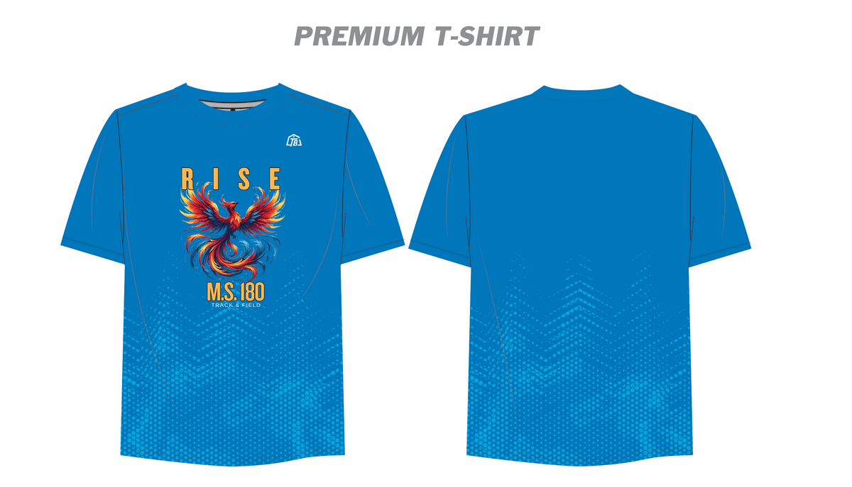 MS 180 RISE of the Phoenix Track Team - Youth T-Shirt (1322) - TrackBarn
