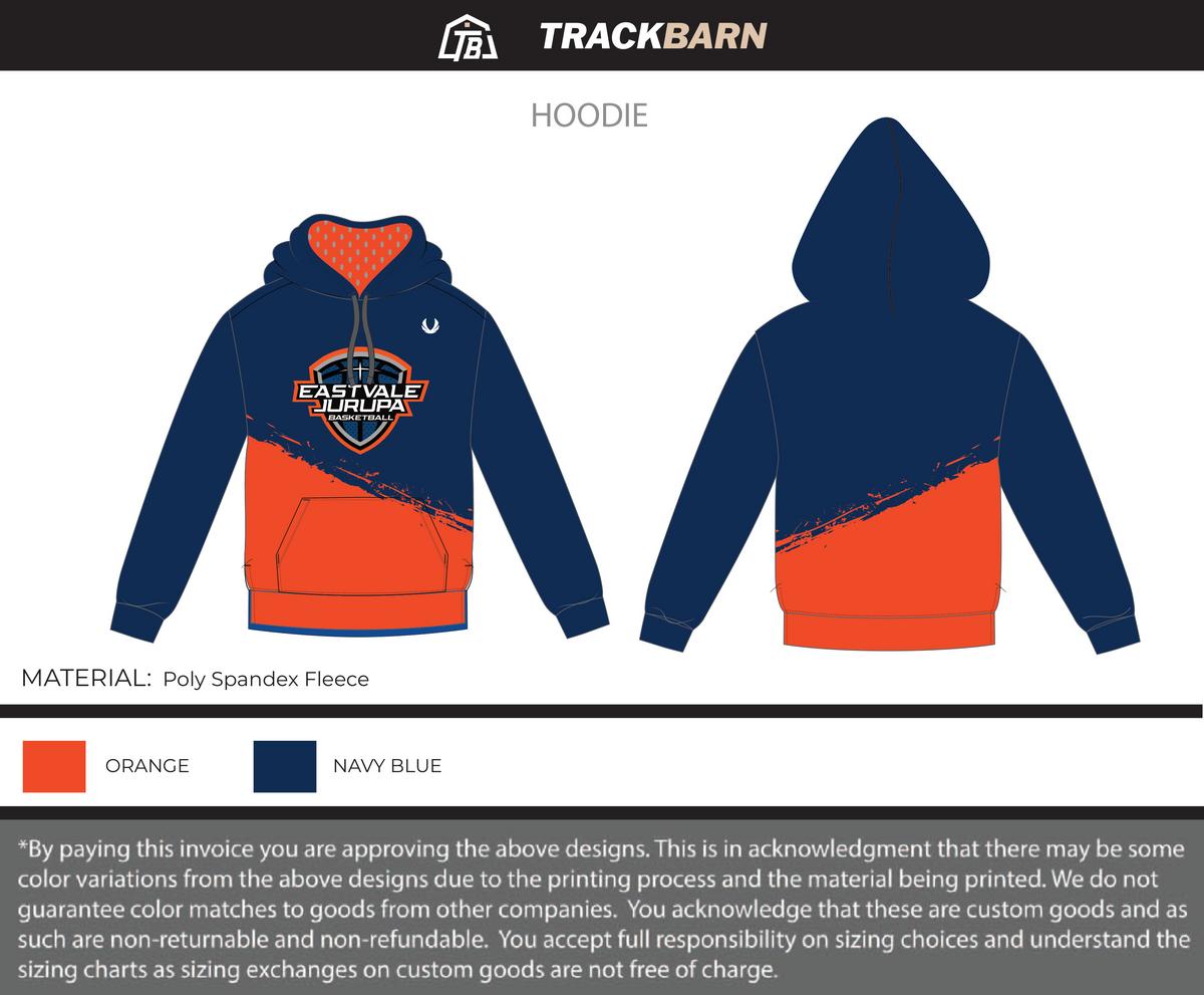 NJBL EASTVALE - Youth Hoodie - Navy - TrackBarn