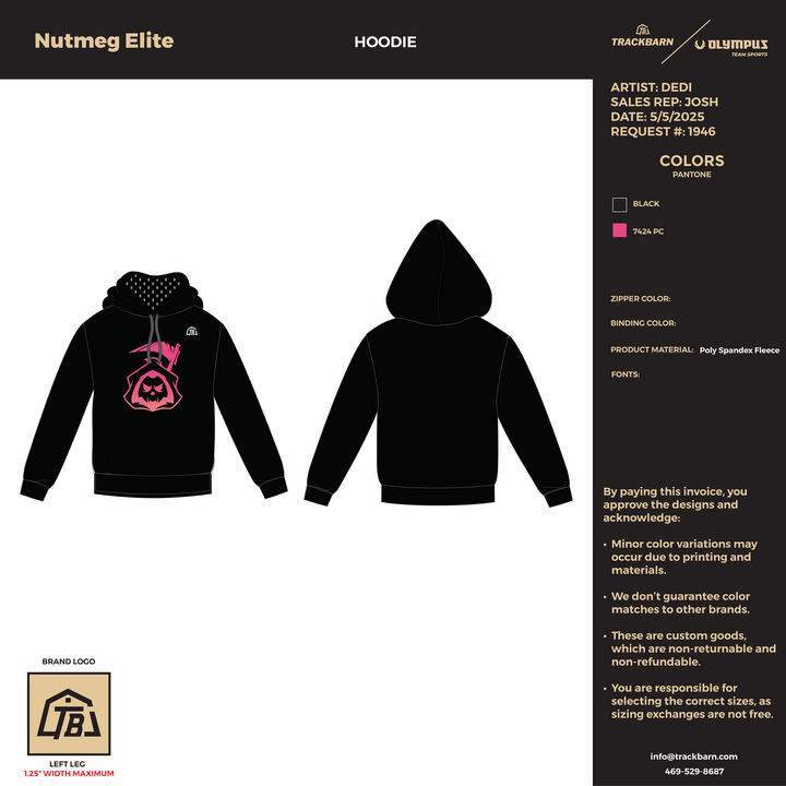 Nutmeg Elite - Men Hoodie (2668) - TrackBarn