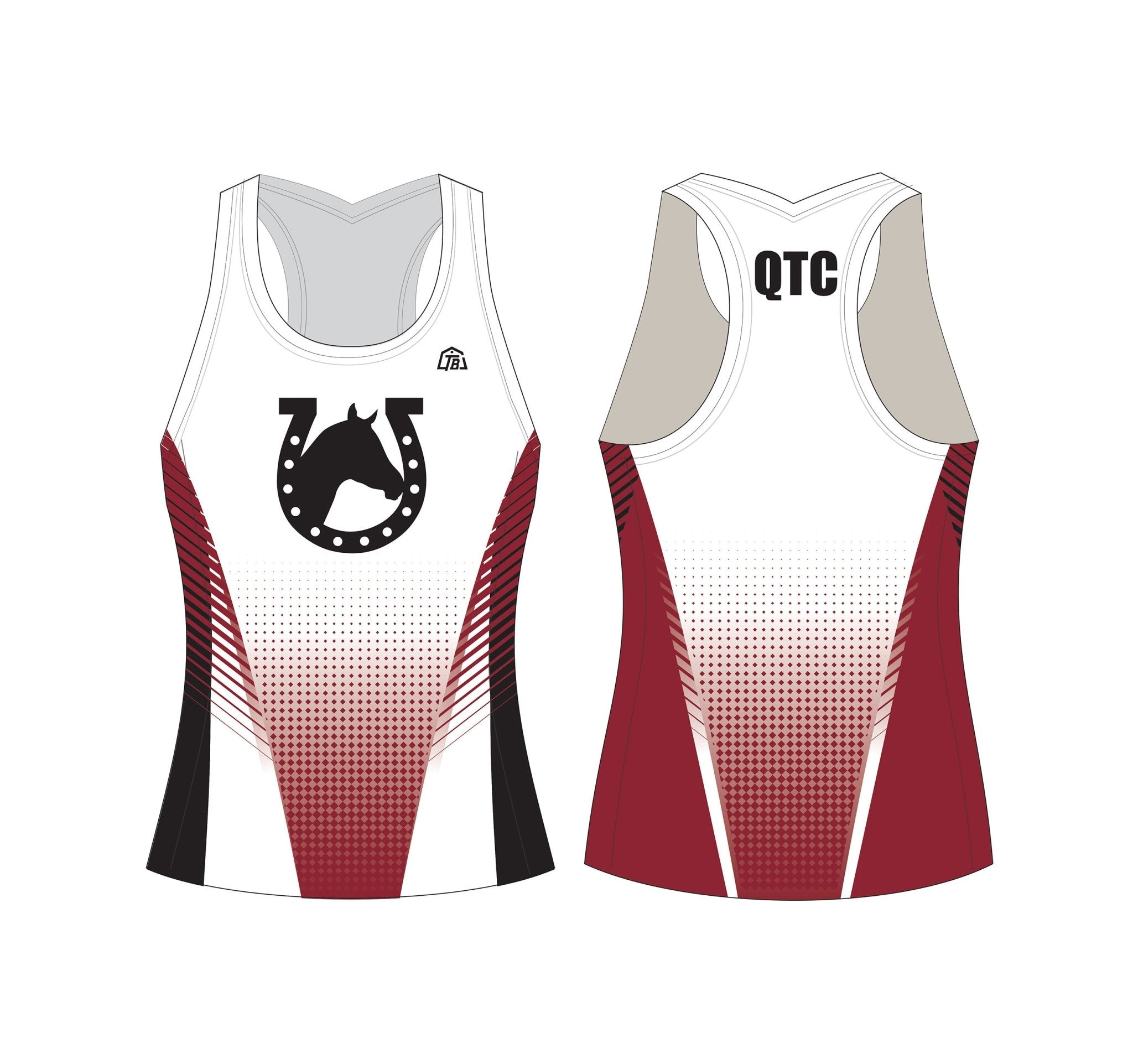 Quarterhorse Track Club - Girls Compression Tank (1239) - TrackBarn