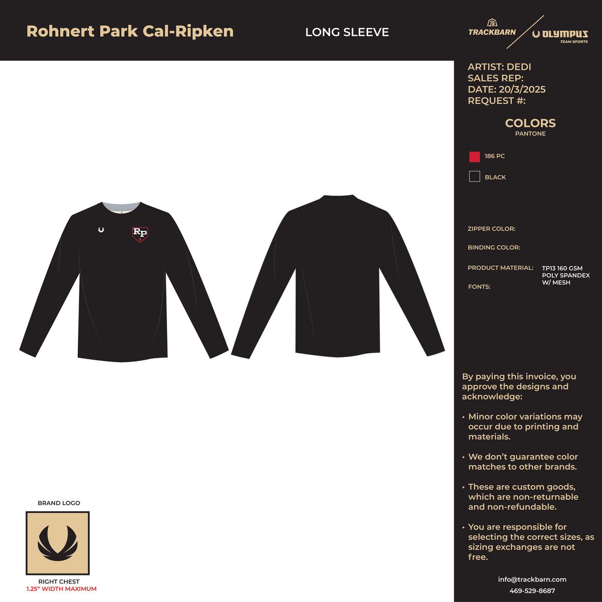 Rohnert Park Cal - Ripken Team Store - Long Sleeve - TrackBarn