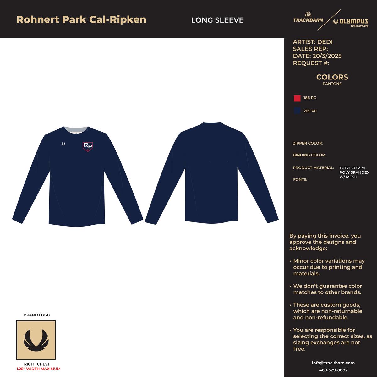 Rohnert Park Cal - Ripken Team Store - Long Sleeve - TrackBarn