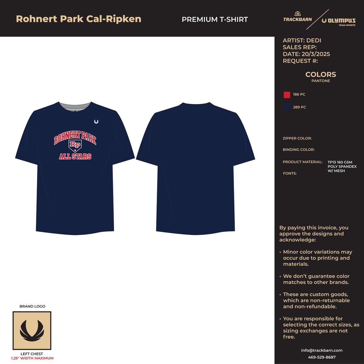 Rohnert Park Cal - Ripken Team Store - T-Shirt - TrackBarn