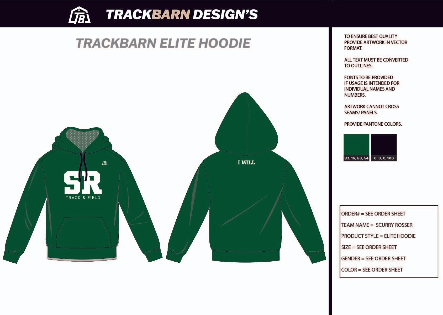 Scurry - Rosser - Mens Scuba Hoodie - TrackBarn
