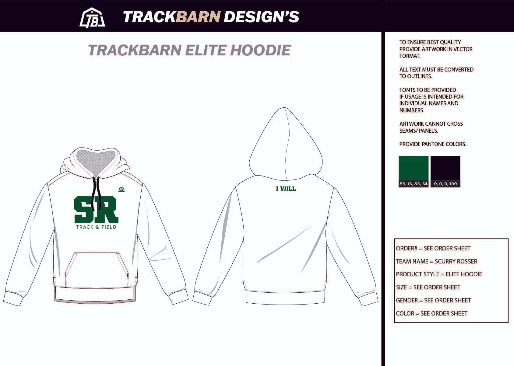 Scurry - Rosser - Mens Scuba Hoodie - TrackBarn