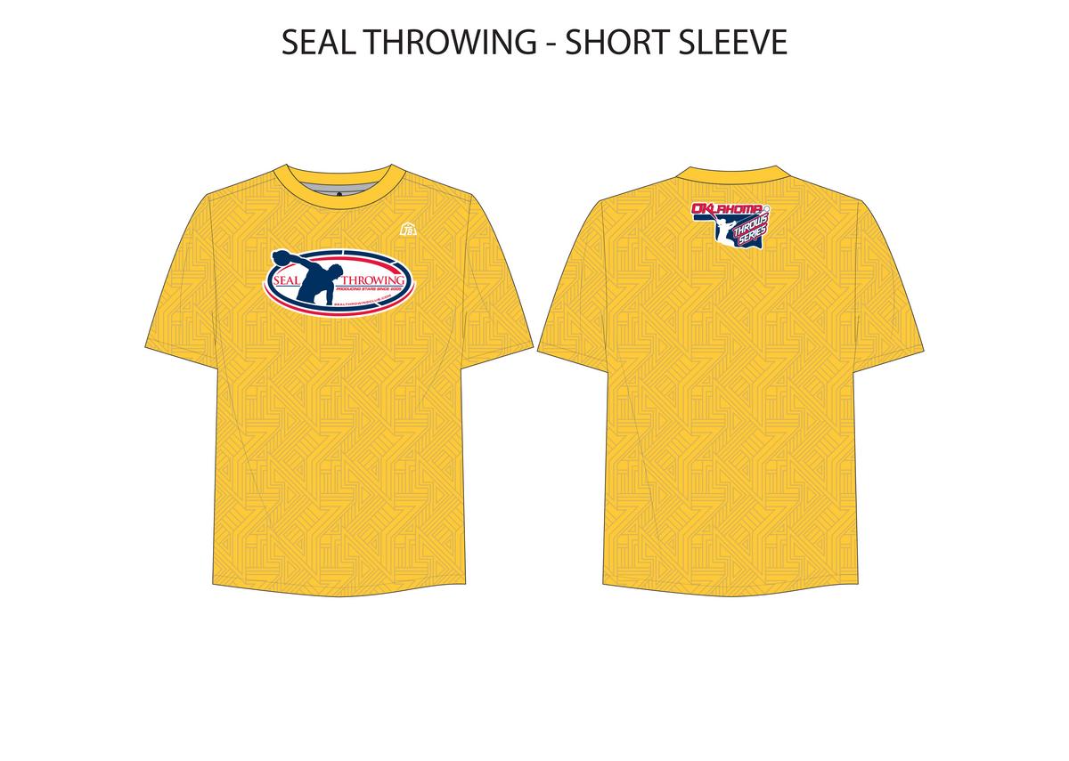 Seal Throwing Club LLC - Men Performance T-Shirt - Yellow. - TrackBarn