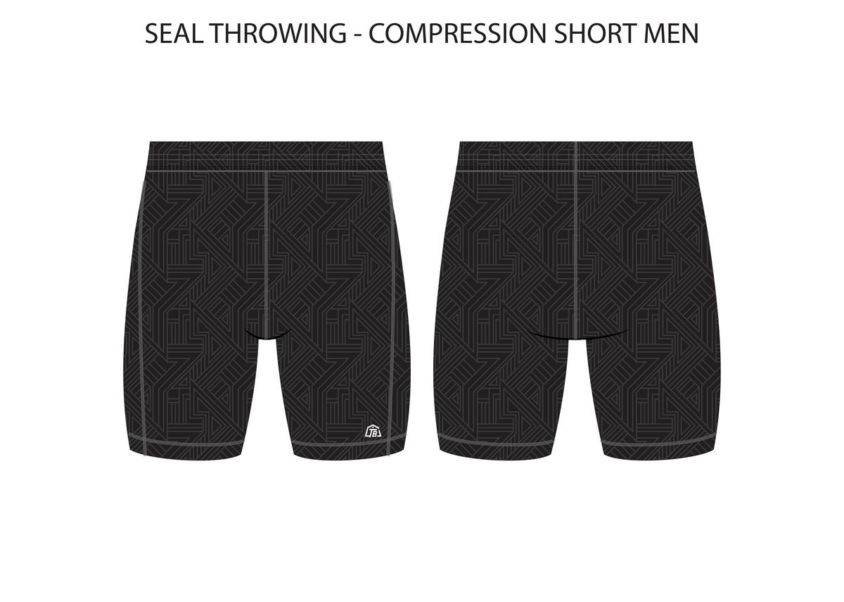 Seal Throwing Club LLC - Men Short Running Tight - Black - TrackBarn
