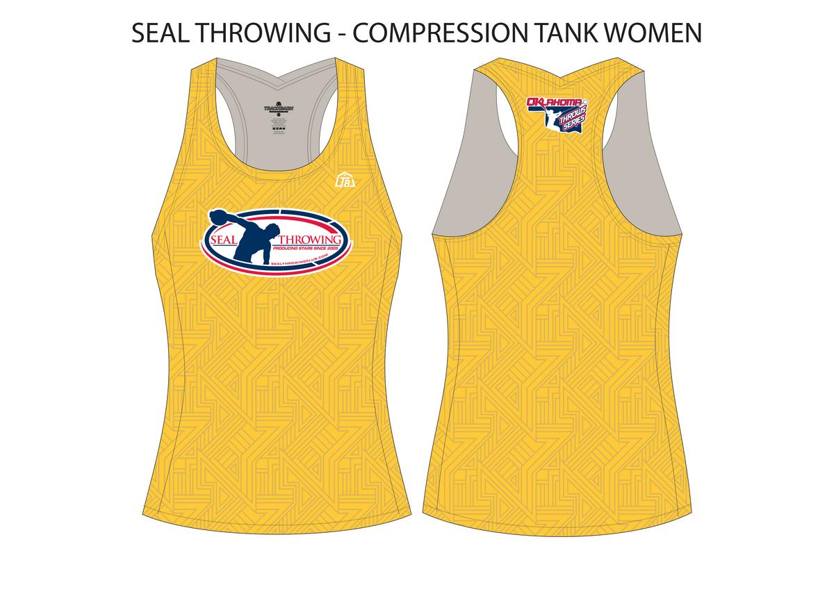 Seal Throwing Club LLC - Women Compression Tank - FT - Yellow - TrackBarn