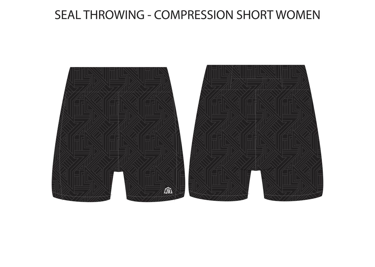 Seal Throwing Club LLC - Women Short Running Tight - Black - TrackBarn