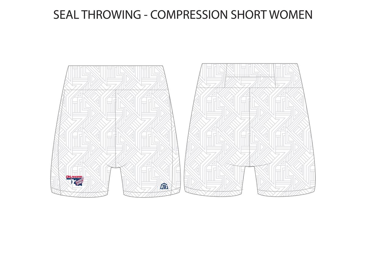 Seal Throwing Club LLC - Women Short Running Tight - White - TrackBarn