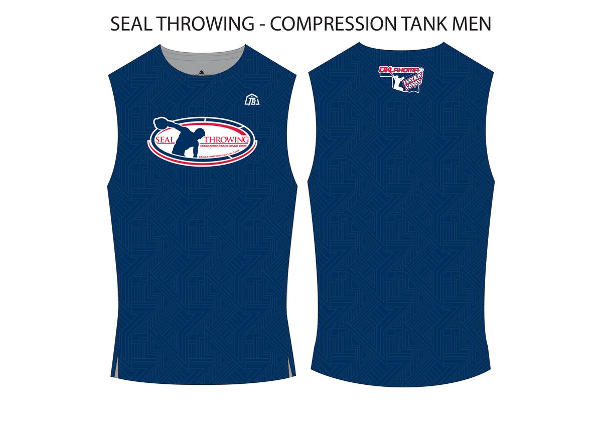 Seal Throwing Club LLC - Youth Compression Tank - FT - Blue - TrackBarn