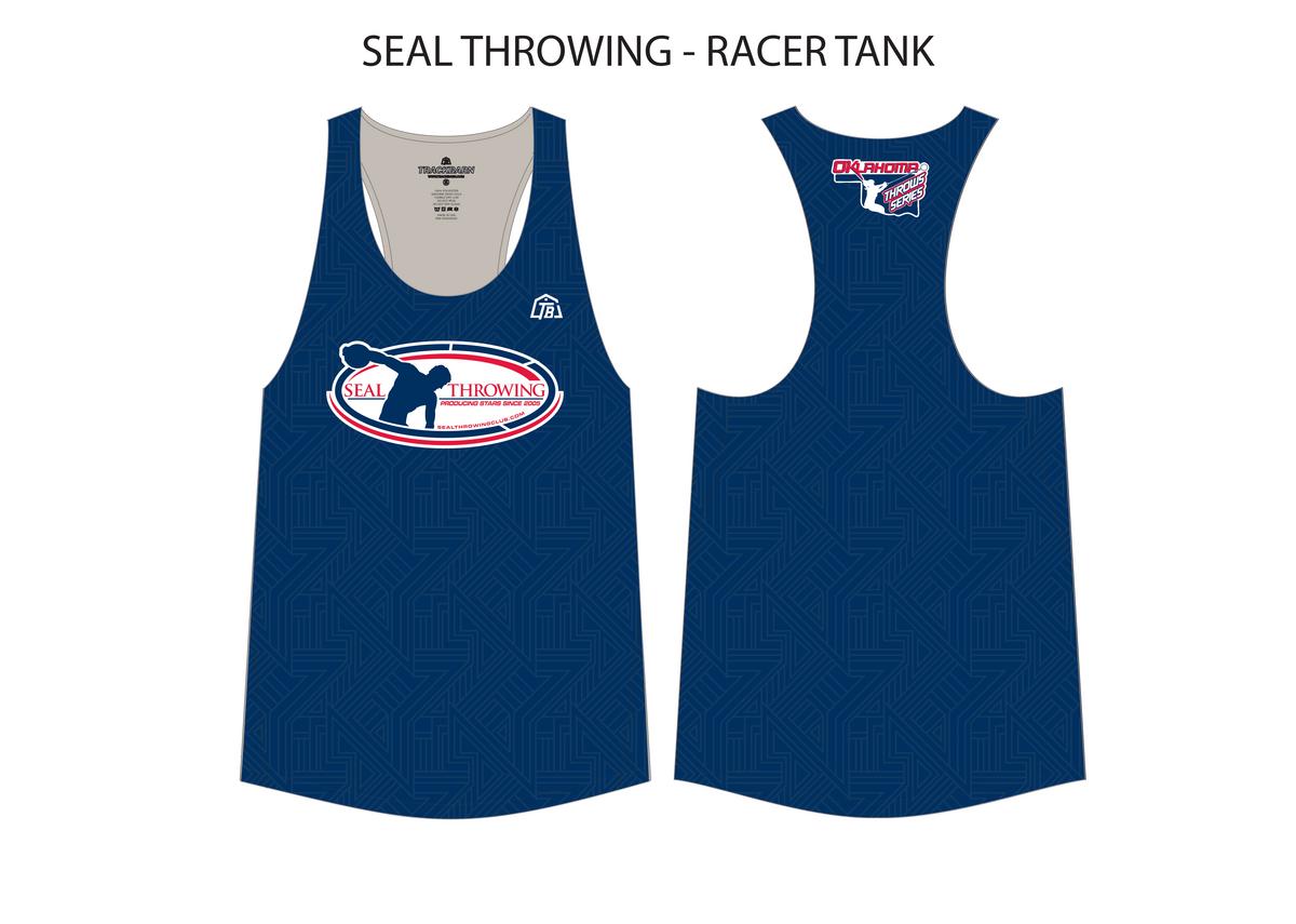Seal Throwing Club LLC - Youth Track Singlet - Blue - TrackBarn