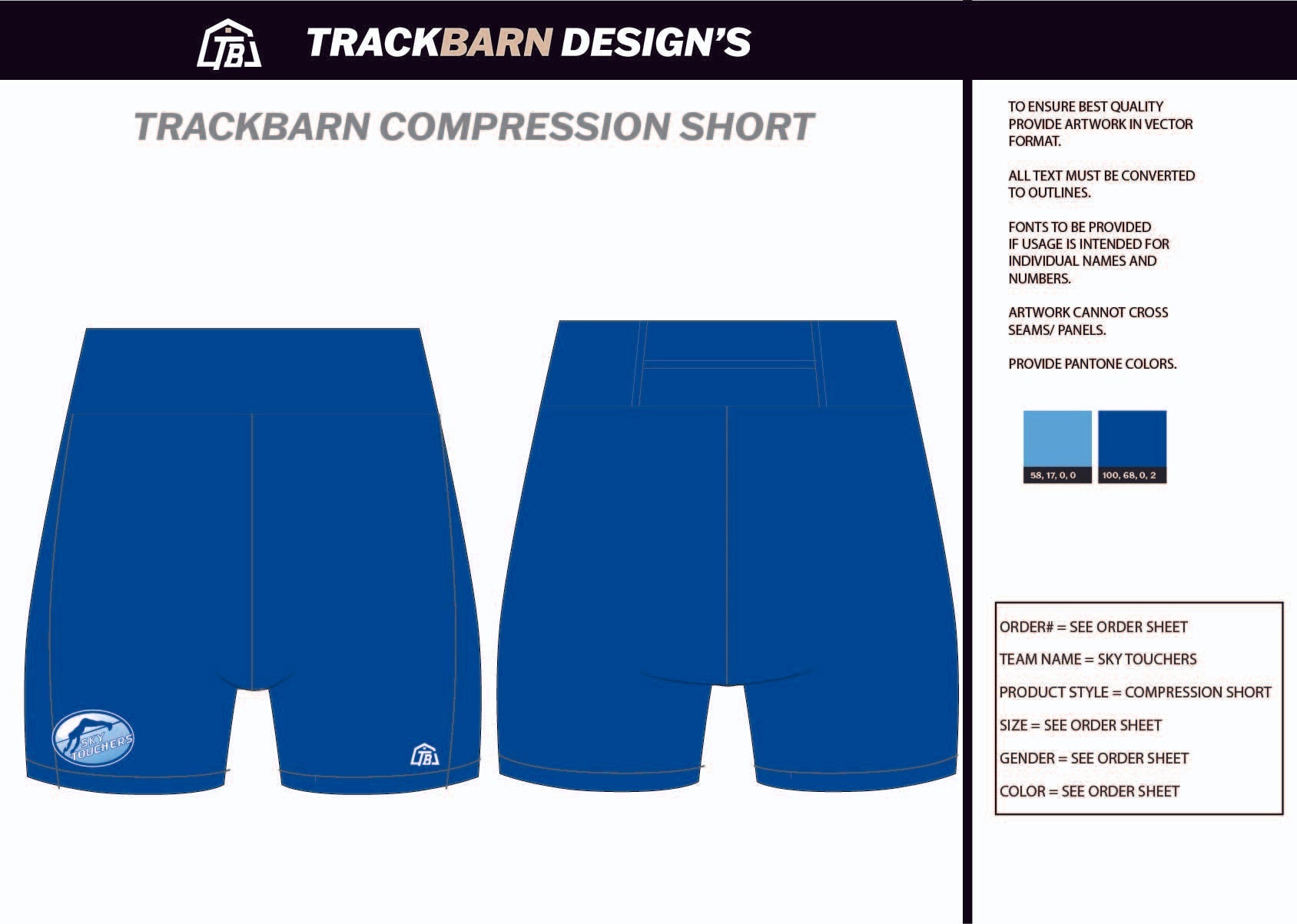 Sky - Touchers - Womens Short Running Tight - TrackBarn
