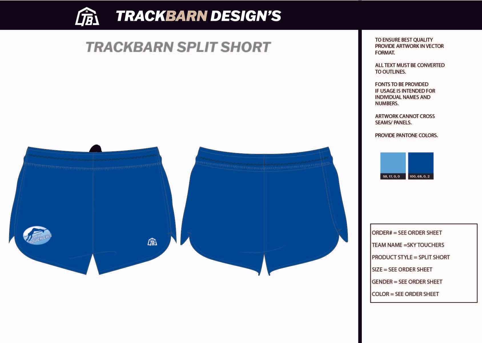 Sky - Touchers - Womens Split Track Short - TrackBarn