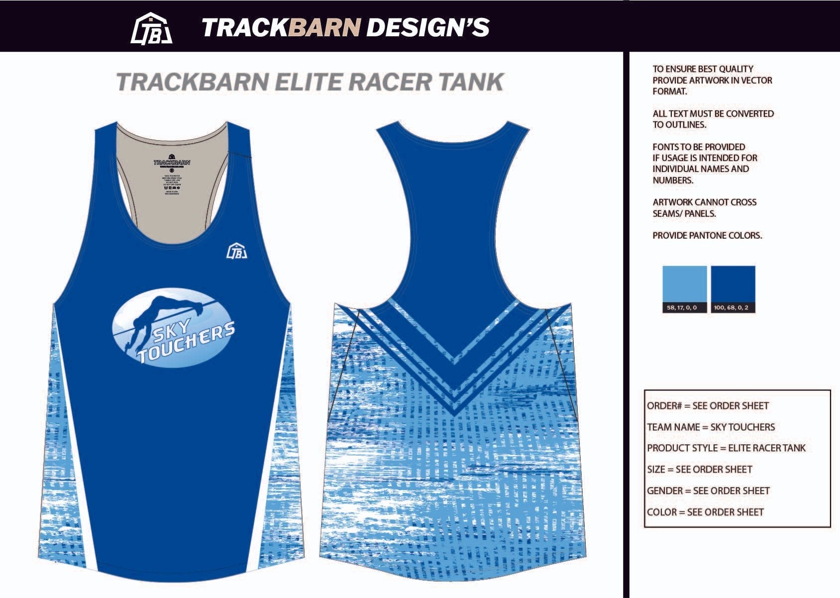 Sky - Touchers - Womens Track Singlet - TrackBarn