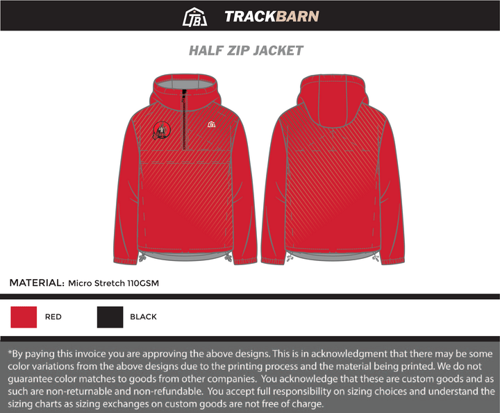 Spartans - Half Zip Jacket (1063) - TrackBarn