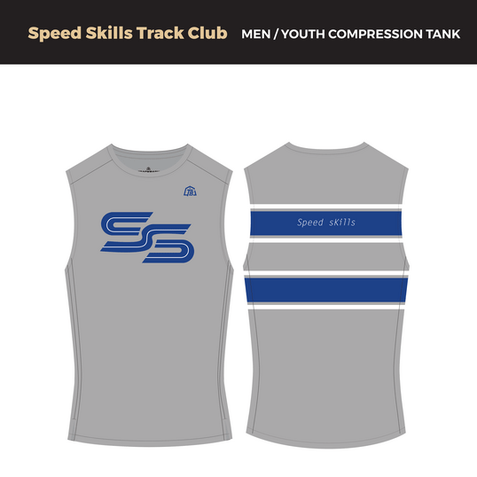 Speed Skills Track Club - Girls Compression Tank (2882) - TrackBarn