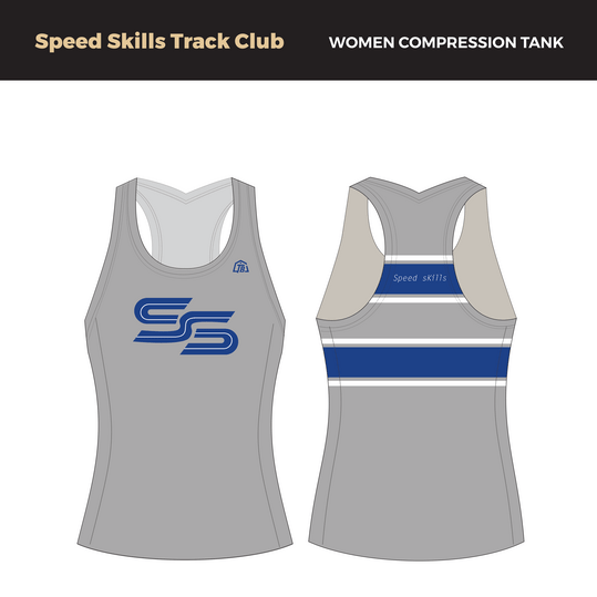 Speed Skills Track Club - Women Compression Tank (2883) - TrackBarn