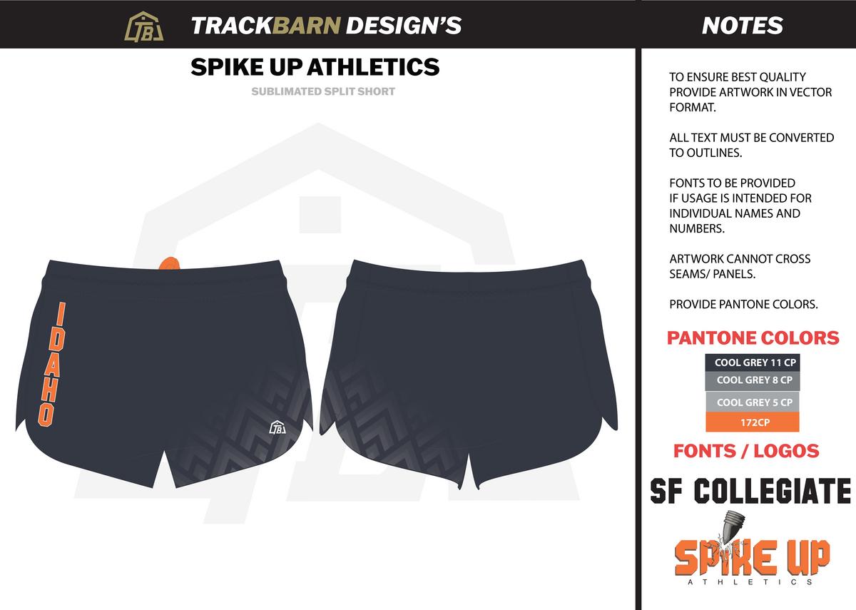 Spike - Up Athletics - Youth Split Track Short - Dark. - TrackBarn