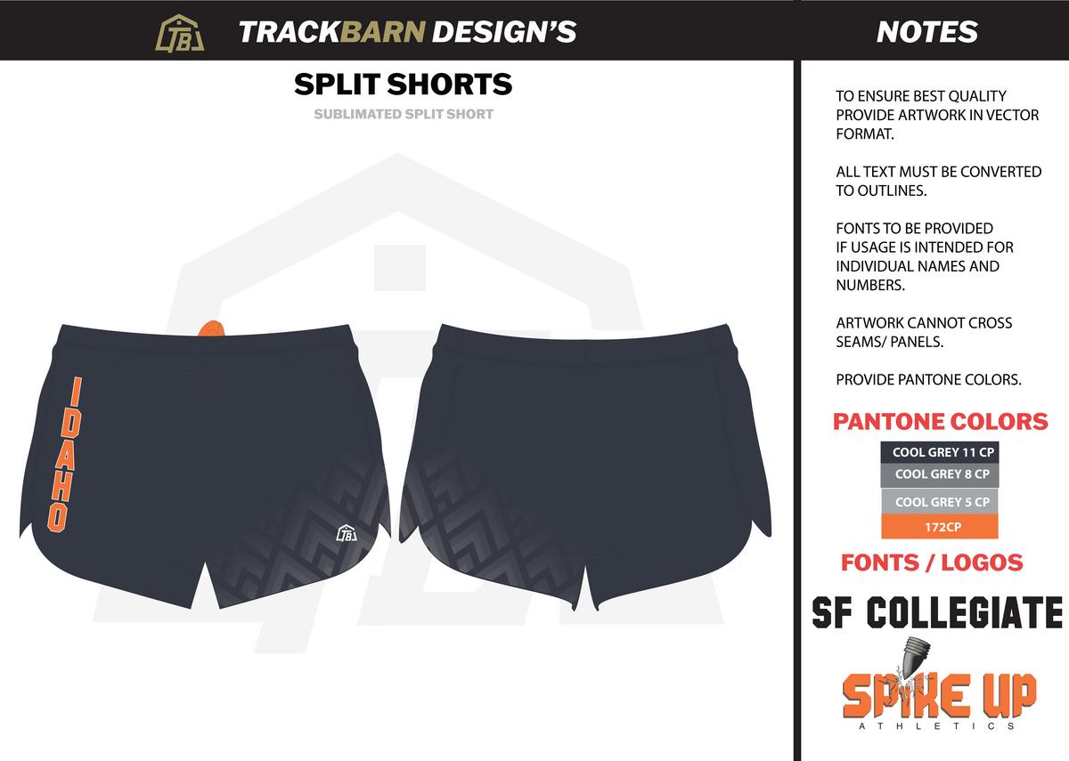 Spike - Up Athletics - Youth Split Track Short - Dark blue - TrackBarn