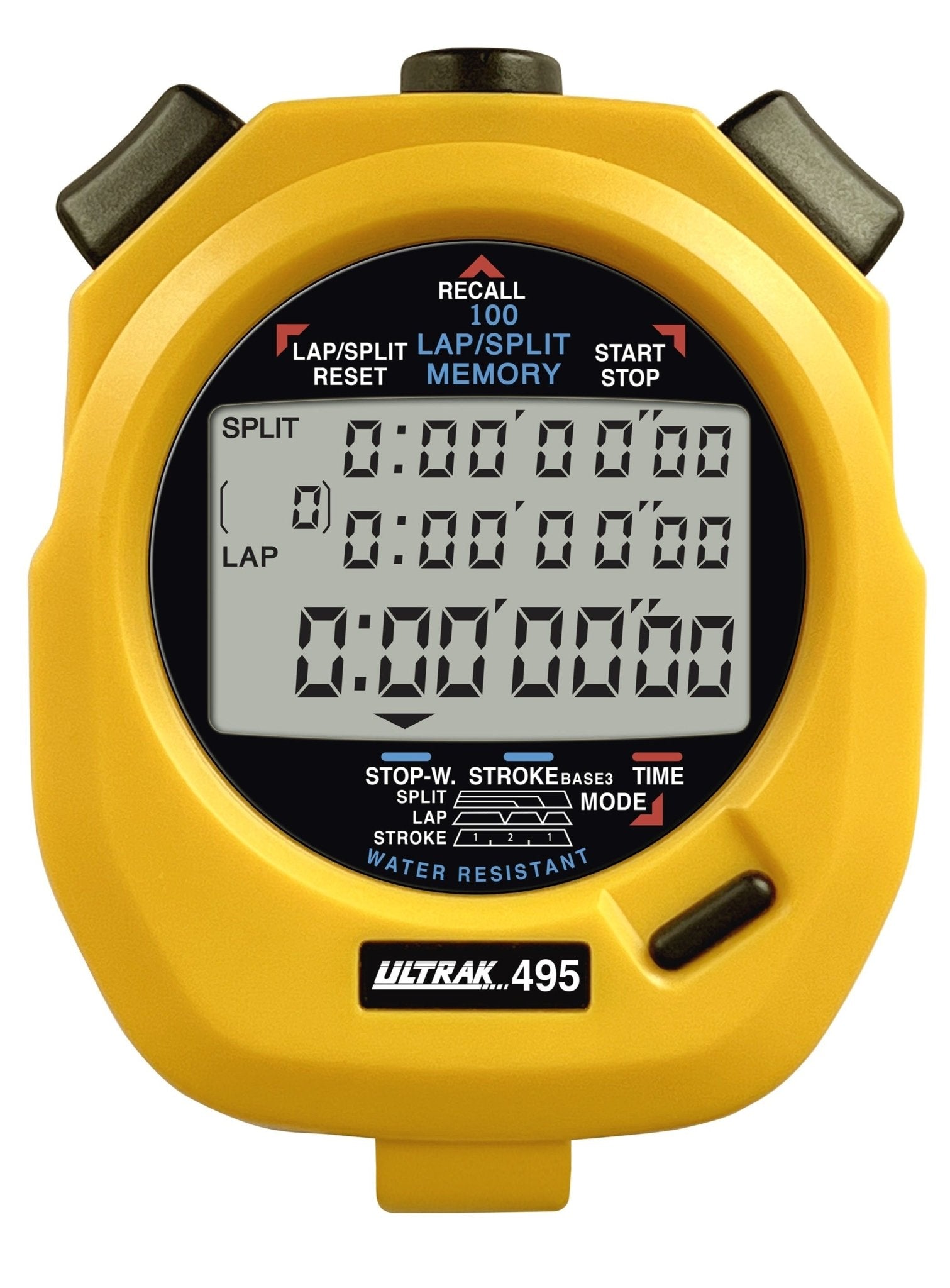 ULTRAK 495 - 100 Lap Memory - 3 Line Display yellow - TrackBarn