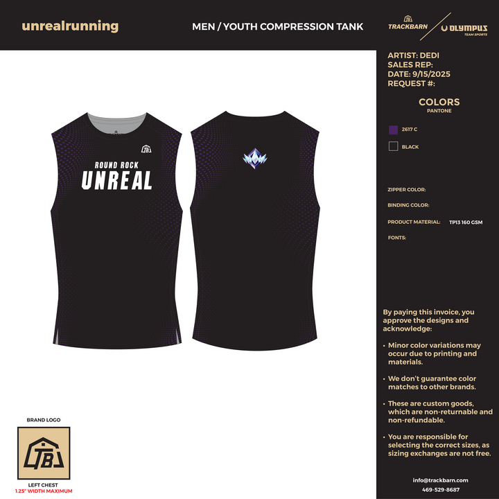 unrealrunning - Women Compression Tank - FT (2866) - TrackBarn