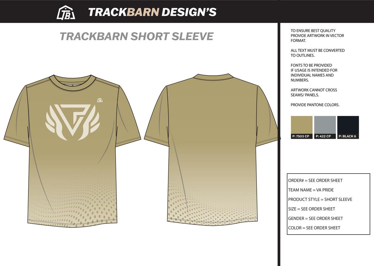 VA Pride - Men Performance T-Shirt - Khaki - TrackBarn