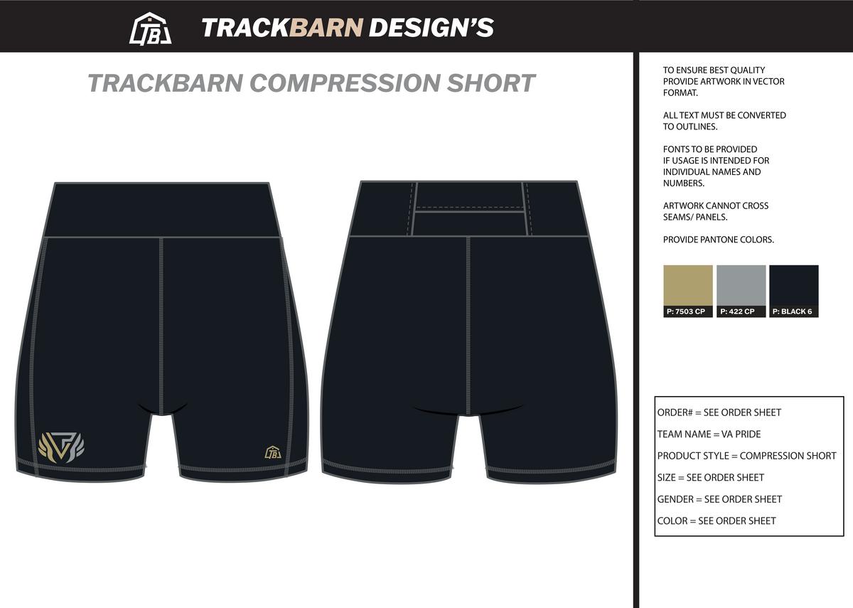 VA Pride - Men Short Running Tight - Black - TrackBarn