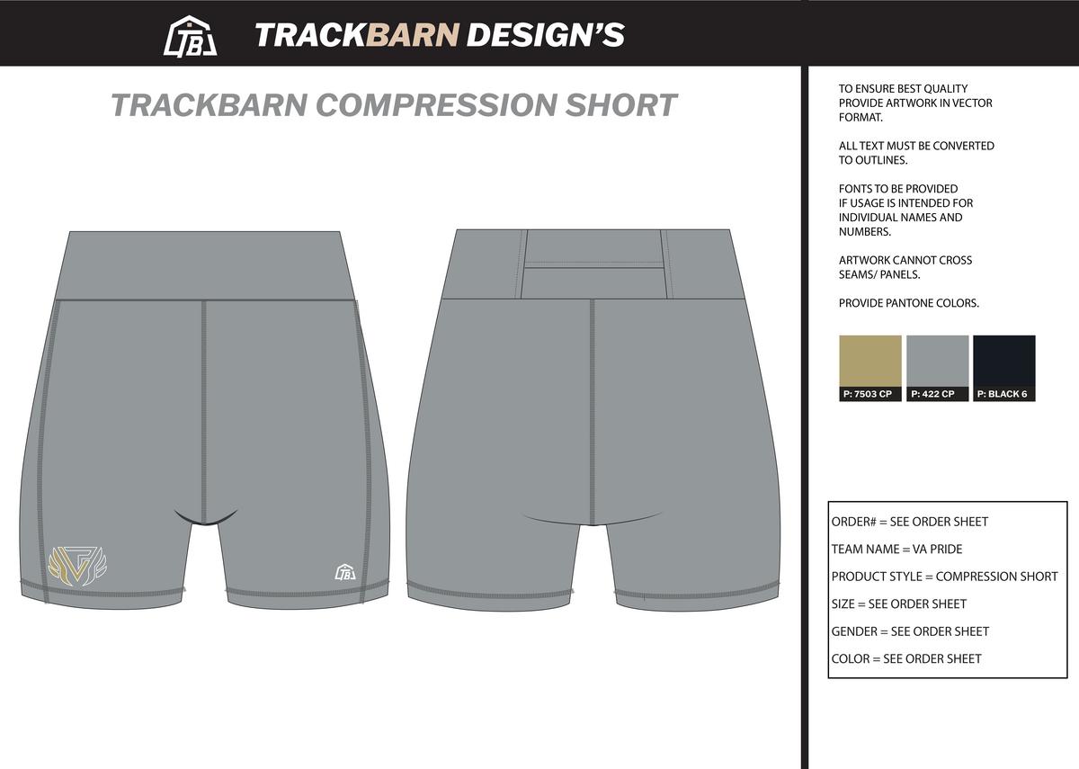 VA Pride - Men Short Running Tight - Gray - TrackBarn