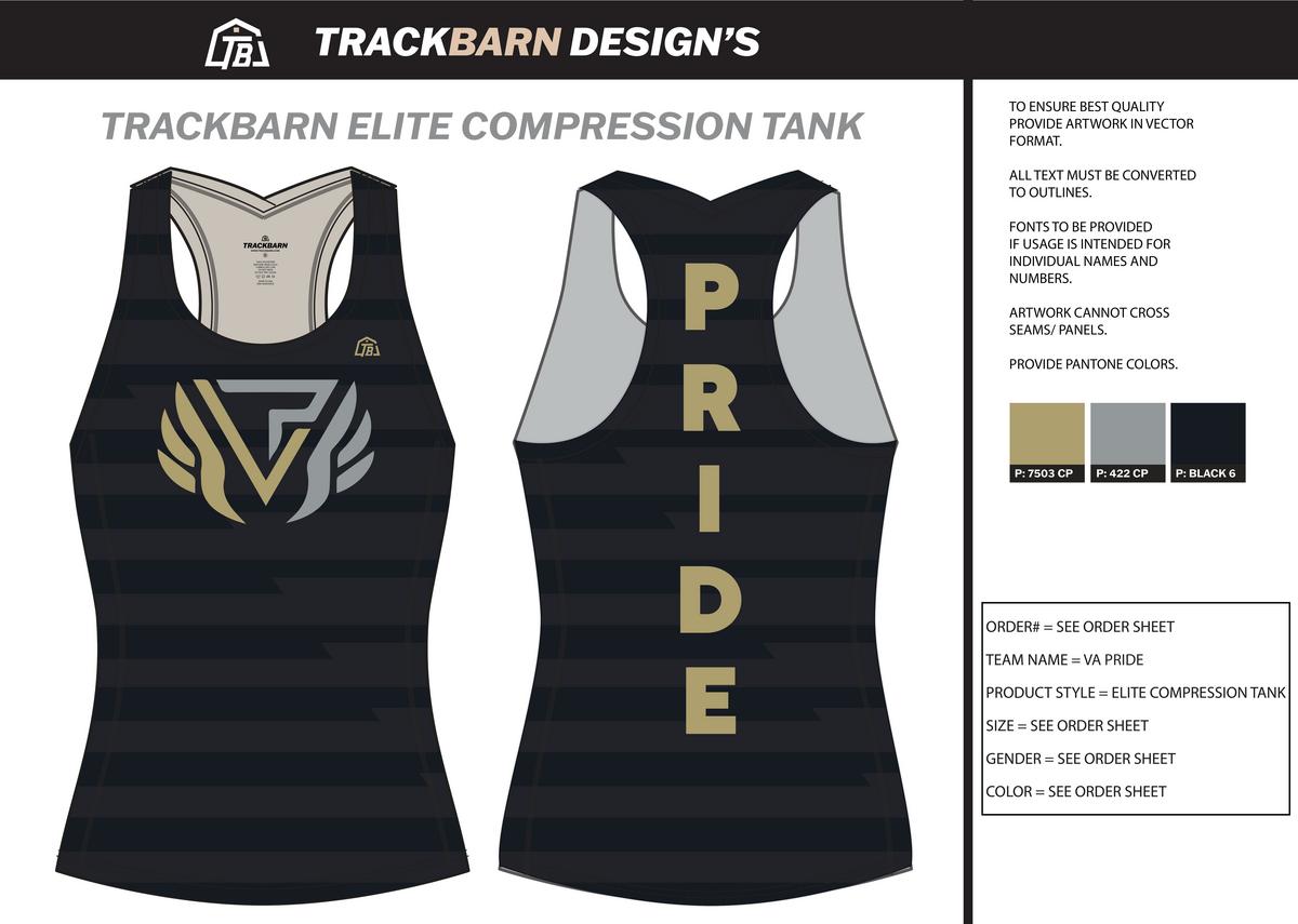VA Pride - Women Compression Tank - FT - Black - TrackBarn