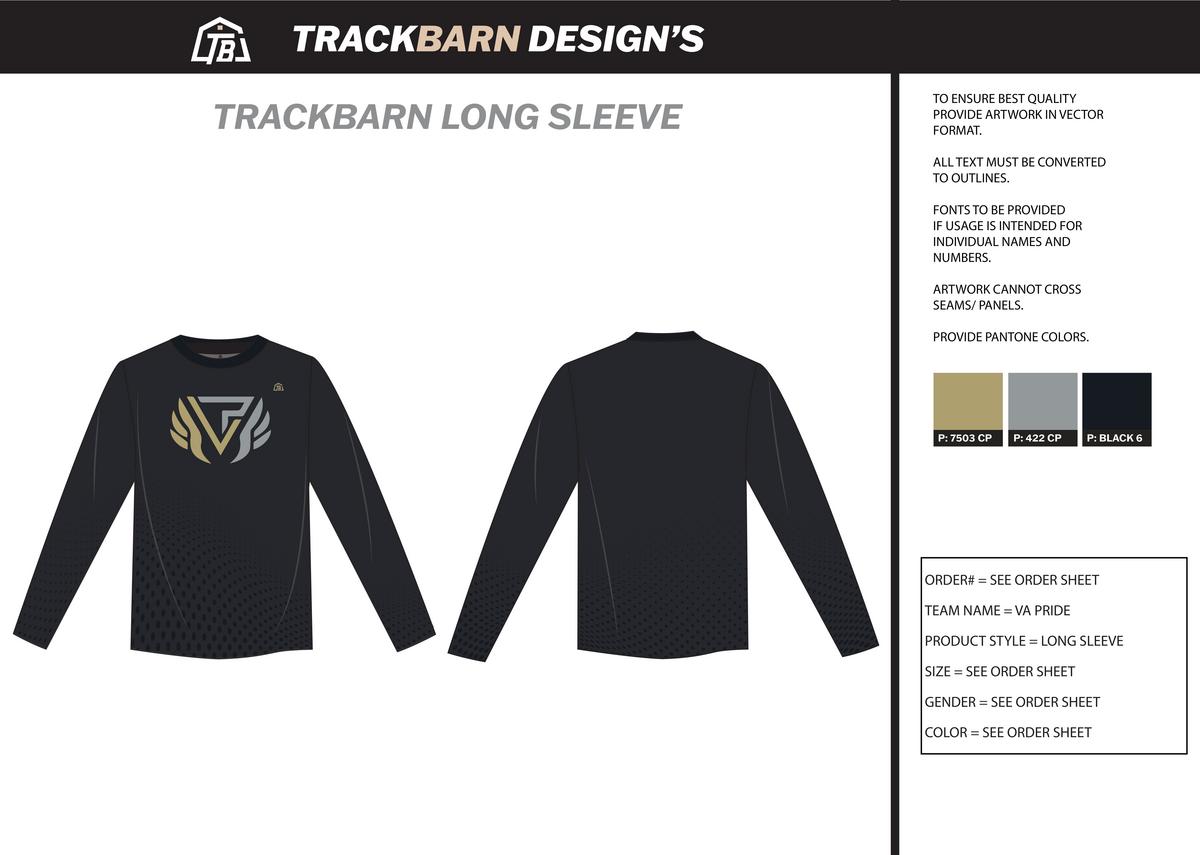 VA Pride - Women Stretch Light Long Sleeve - Black - TrackBarn