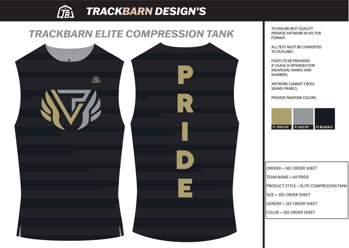 VA Pride - Youth Compression Tank - FT - Black - TrackBarn