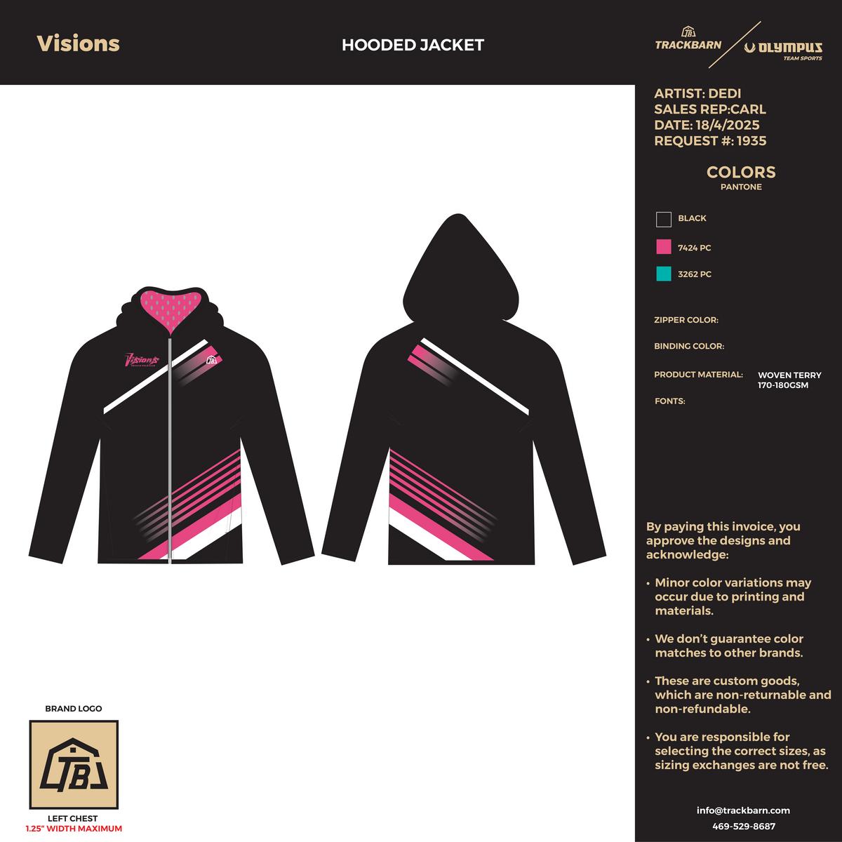Visions - Hooded Jacket - TrackBarn