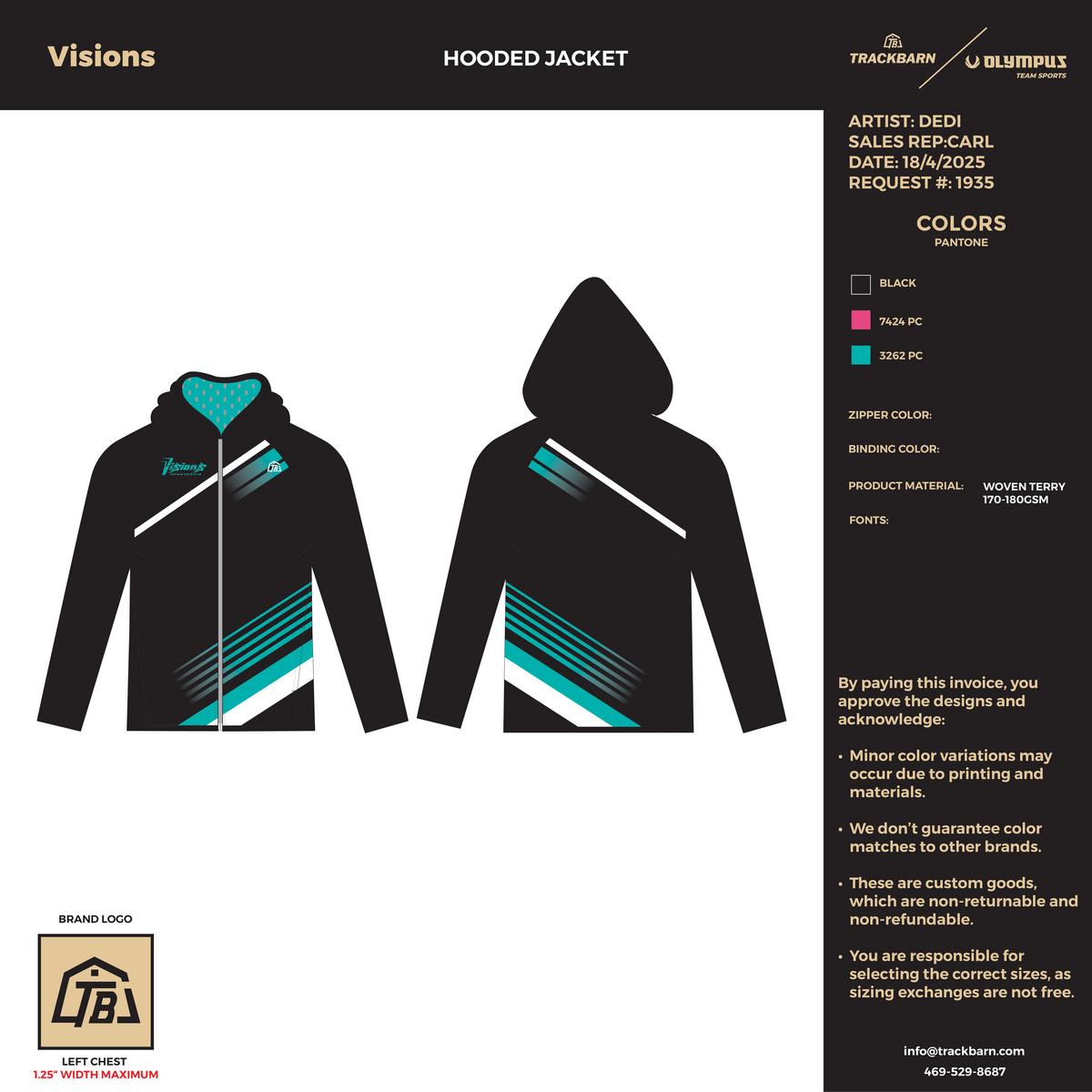 Visions - Hooded Jacket - TrackBarn