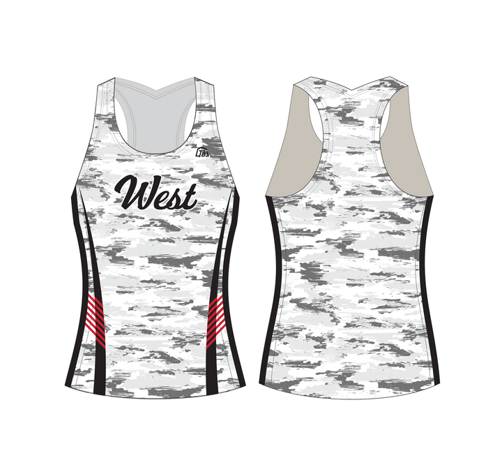 West Trojans - Women Compression Tank (892) - TrackBarn
