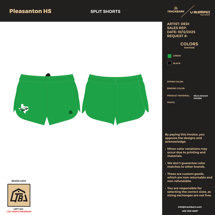 - Youth Split Track Short (2917) - TrackBarn