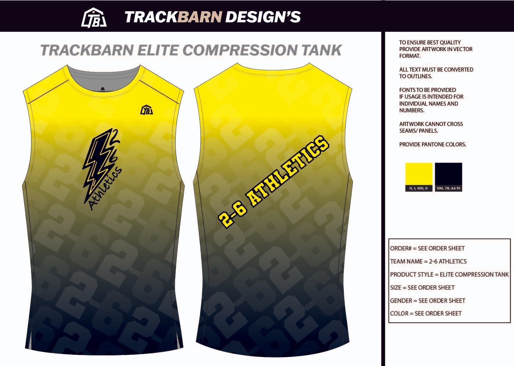 2 - 6 - Athletics - Mens Track Compression Tank - TrackBarn