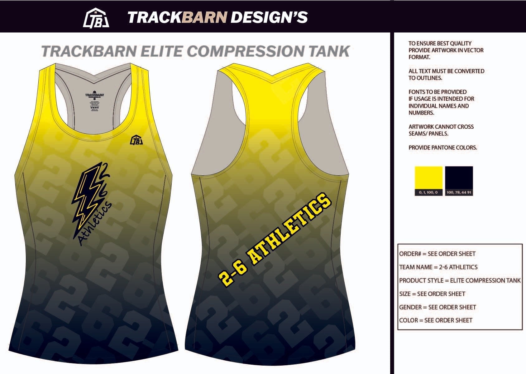 2 - 6 - Athletics - Womens Compression Tank - TrackBarn