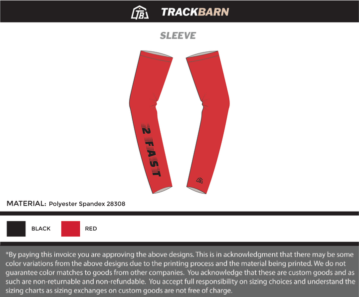 2 Fast Movement Performance - Adult Sleeve (2774) - TrackBarn
