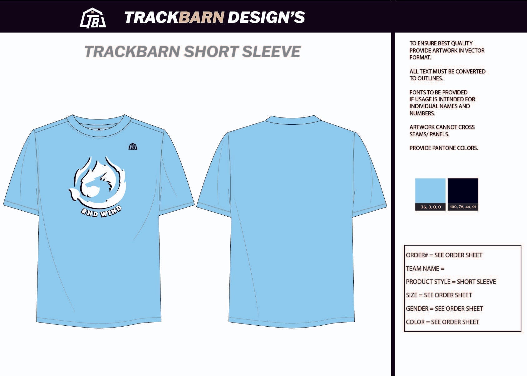 2nd - Wind - Womens Stretch Light Training Tee - TrackBarn