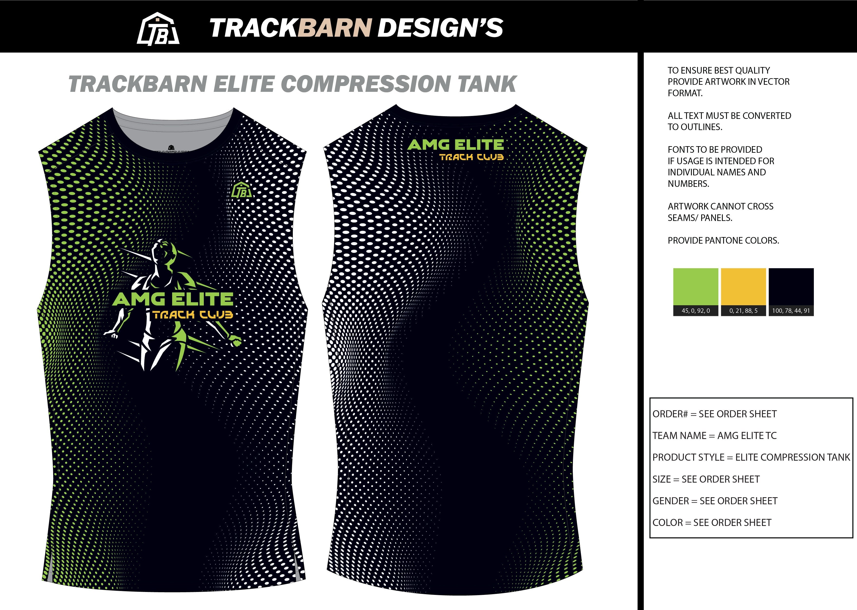 AMG-Elite- Mens Track Compression Tank