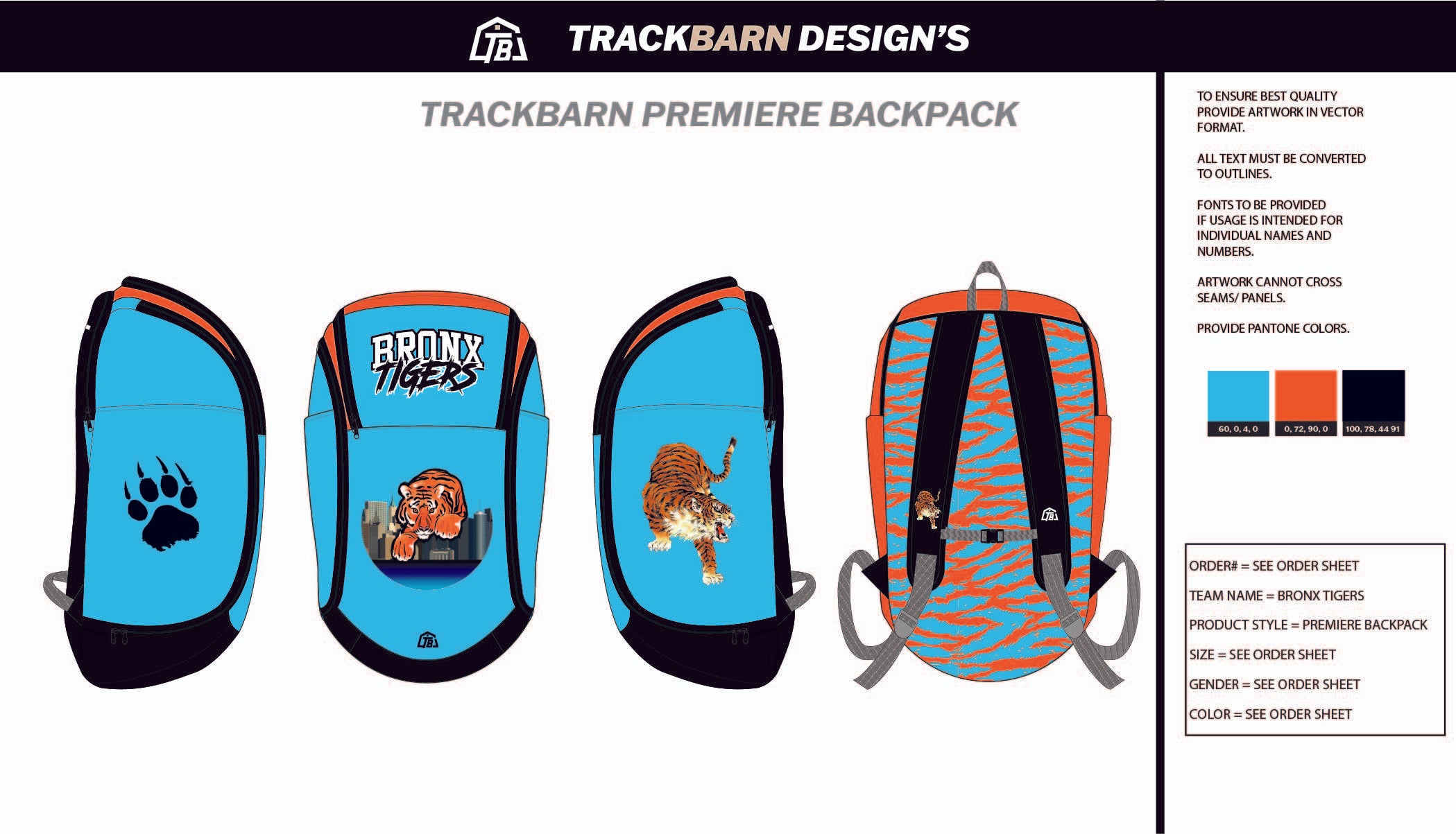 Bronx-Tigers- Backpack