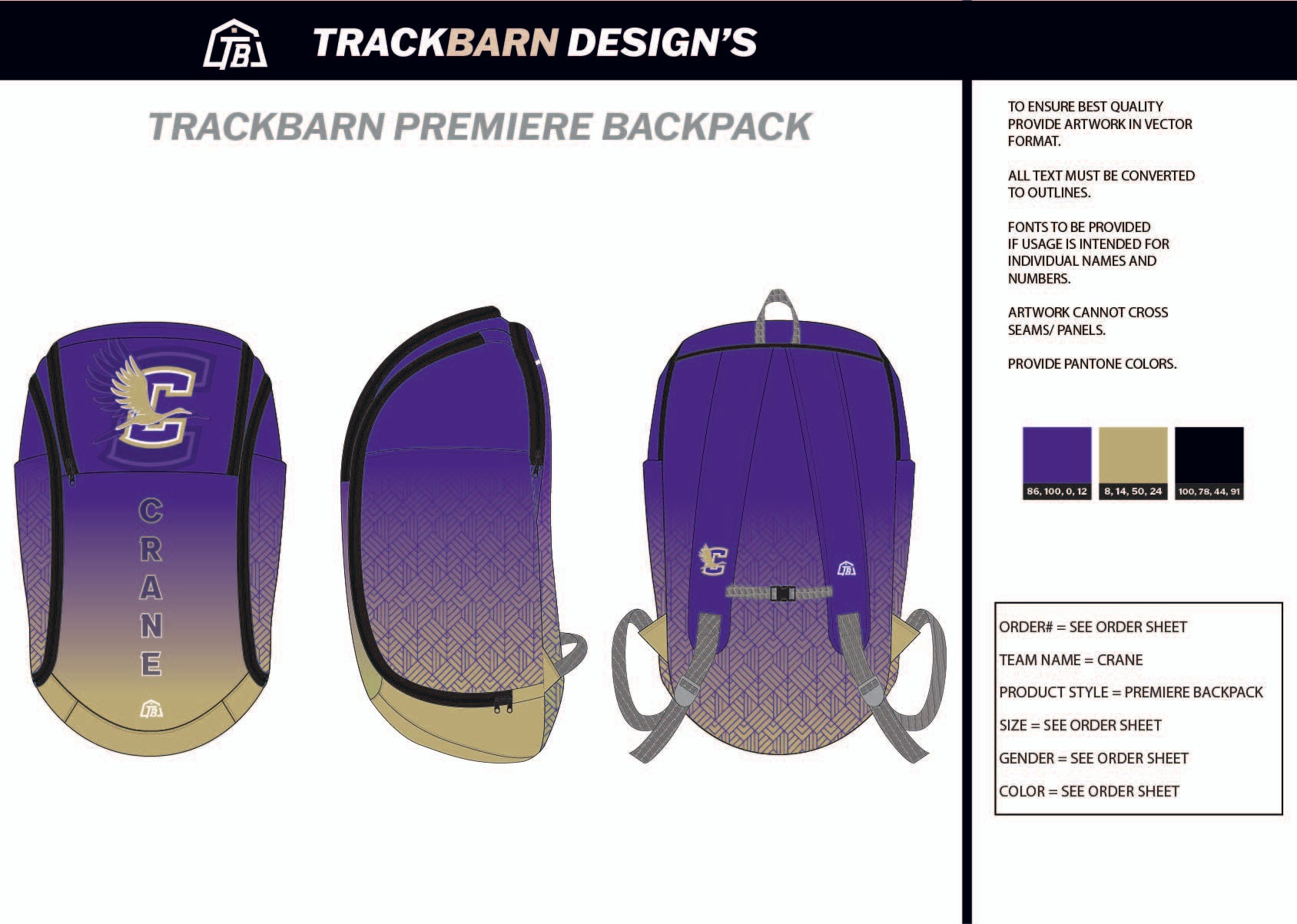 Crane backpack cheap