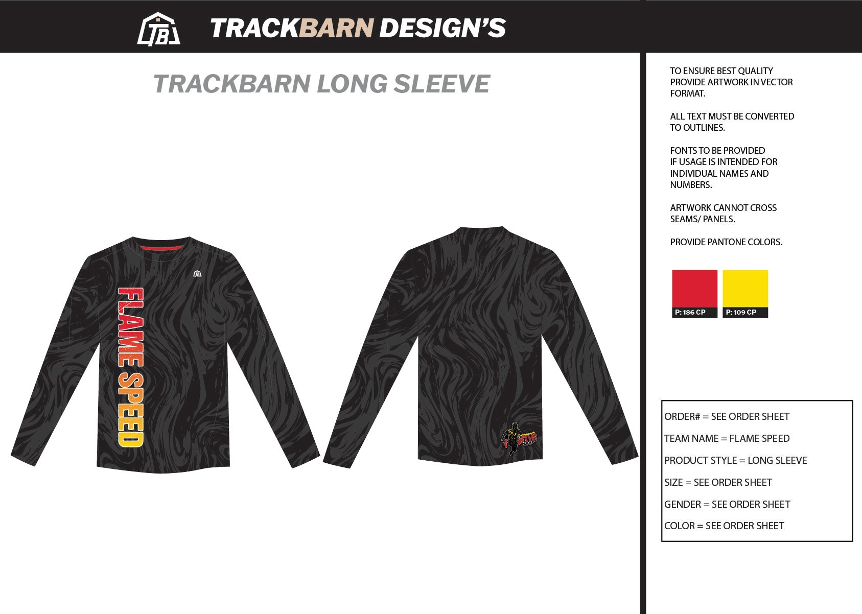 Flame-Speed- Youth Long Sleeve