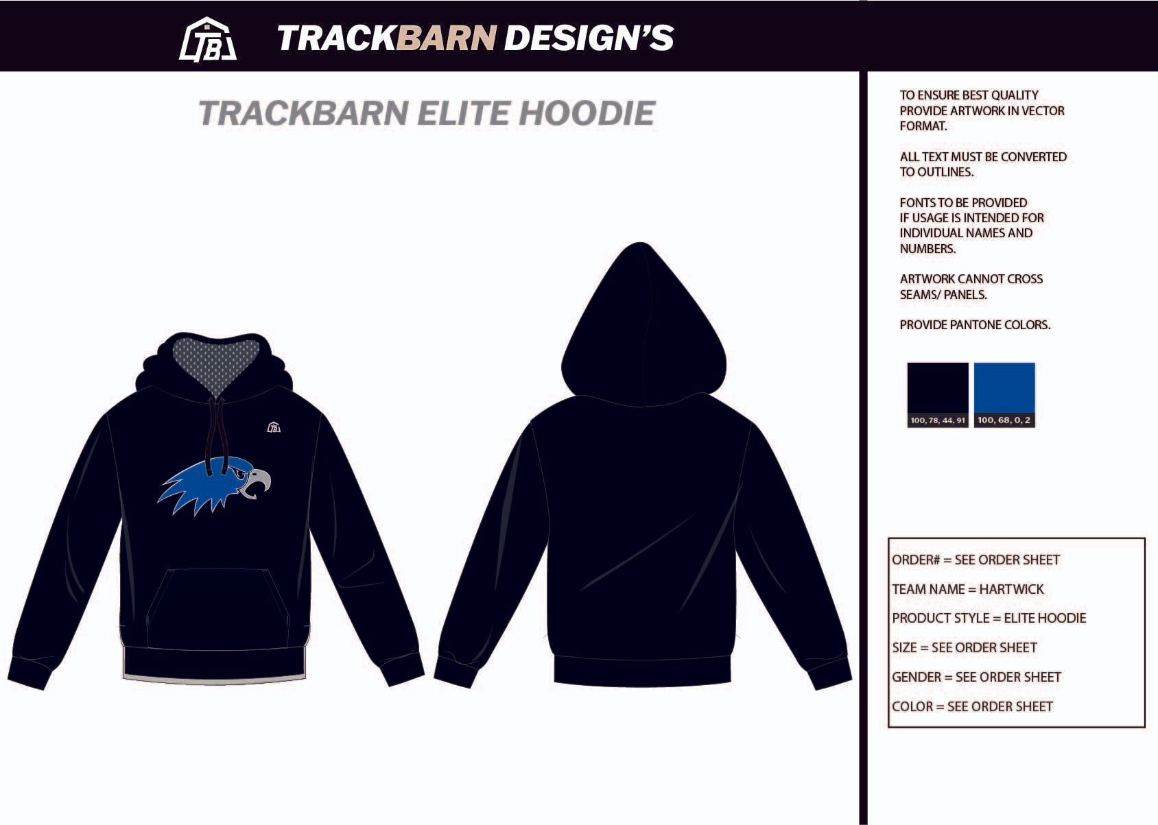 Hartwick-- Womens Pullover Hoodie