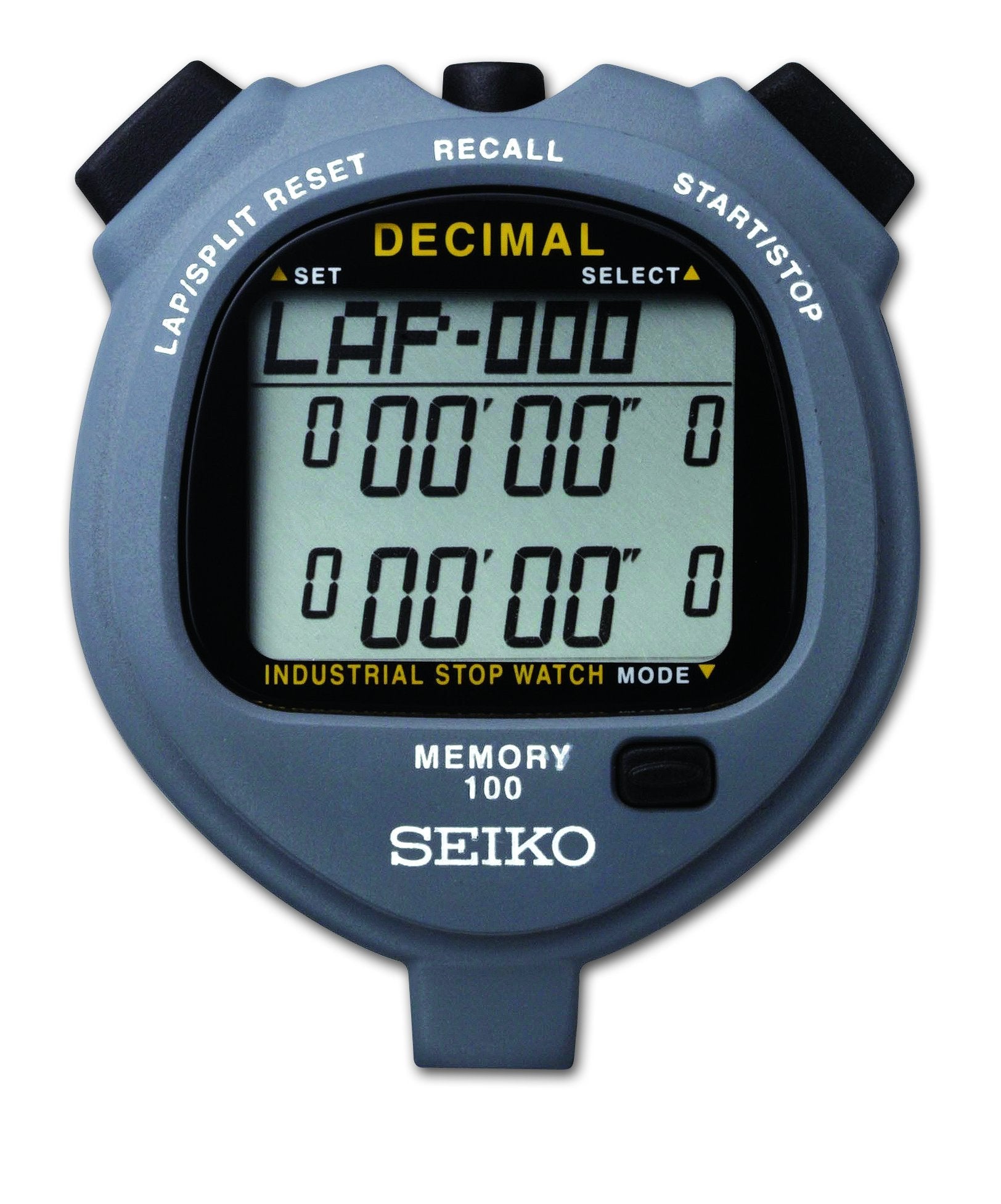 SEIKO S063 -  300 Lap Memory Decimal Stopwatch - Solar