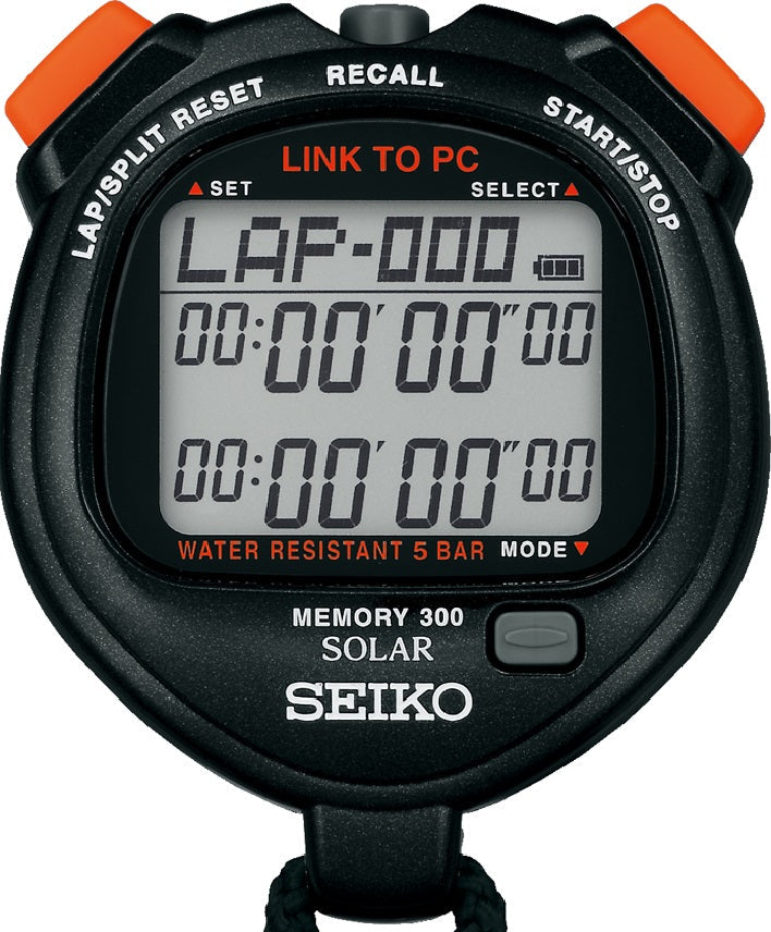SEIKO S064 - 300 Lap Memory Stopwatch with PC Interface
